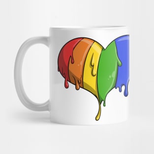 LGBTQ Dripping Heart Mug